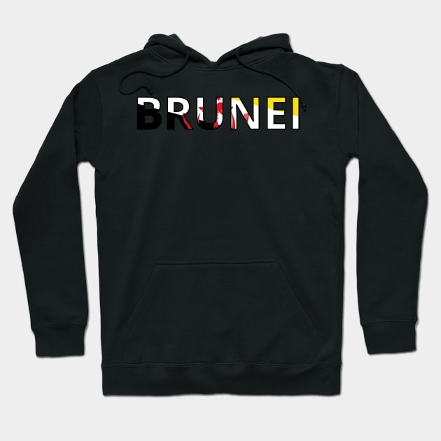 Drapeau Brunei Hoodie by Pixelforma